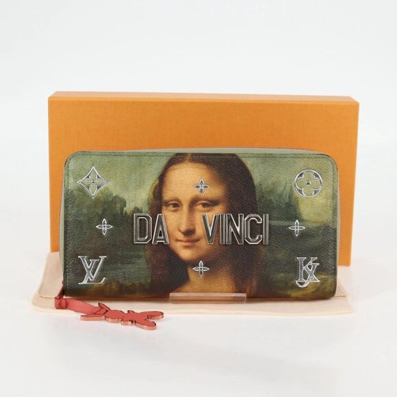 LOUIS VUITTON Masters Collection Da Vinci Zippy Wallet Green M64606 Auth 1 - Picture 11 of 16